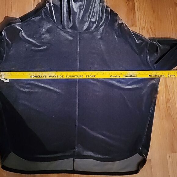 Prismsport cowlneck pullover velour sweater grey/black size large - Picture 9 of 12